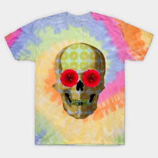 Golden floral skull T-Shirt